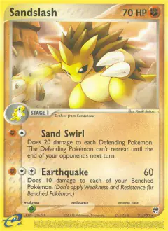 Sandslash Rare card from Sandstorm