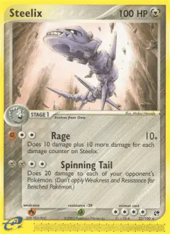 Steelix Rare card from Sandstorm
