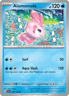 Alomomola Common card from Scarlet & Violet Base