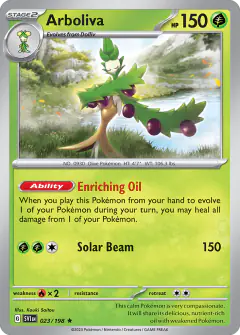 Arboliva Rare card from Scarlet & Violet Base