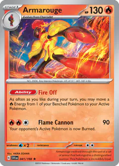 Armarouge Rare card from Scarlet & Violet Base