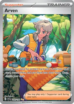 Arven Special Illustration Rare card from Scarlet & Violet Base