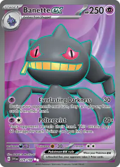 Banette ex Ultra Rare card from Scarlet & Violet Base