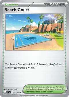 Beach Court Uncommon card from Scarlet & Violet Base