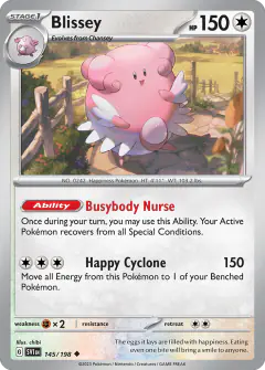 Blissey Uncommon card from Scarlet & Violet Base
