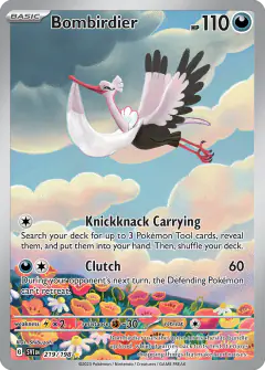 Bombirdier Illustration Rare card from Scarlet & Violet Base