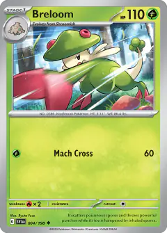 Breloom Uncommon card from Scarlet & Violet Base