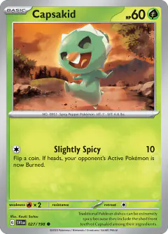 Capsakid Common card from Scarlet & Violet Base
