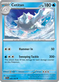 Cetitan Uncommon card from Scarlet & Violet Base
