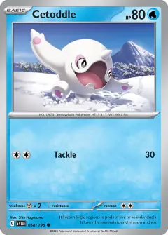 Cetoddle Common card from Scarlet & Violet Base