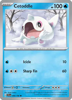Cetoddle Common card from Scarlet & Violet Base
