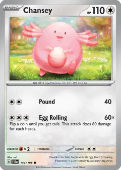 Chansey Common card from Scarlet & Violet Base