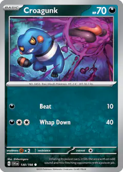 Croagunk Common card from Scarlet & Violet Base