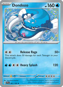 Dondozo Rare card from Scarlet & Violet Base