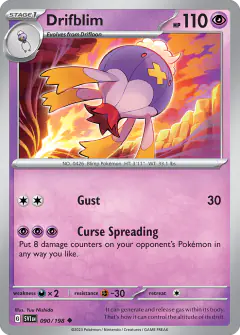 Drifblim Uncommon card from Scarlet & Violet Base