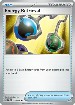 Energy Retrieval Common card from Scarlet & Violet Base