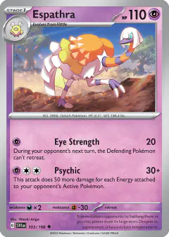 Espathra Uncommon card from Scarlet & Violet Base