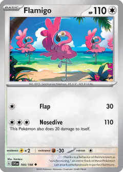 Flamigo Uncommon card from Scarlet & Violet Base