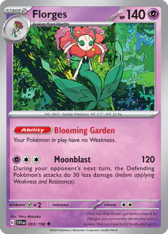 Florges Uncommon card from Scarlet & Violet Base