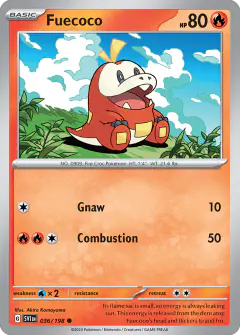 Fuecoco Common card from Scarlet & Violet Base