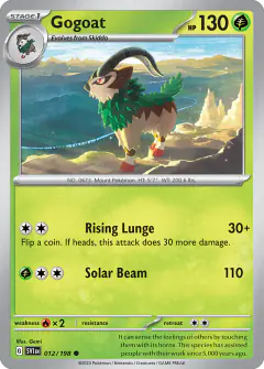 Gogoat Common card from Scarlet & Violet Base