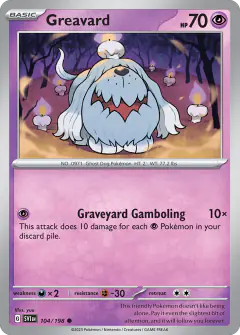 Greavard Common card from Scarlet & Violet Base