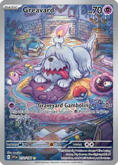 Greavard Illustration Rare card from Scarlet & Violet Base