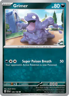 Grimer Common card from Scarlet & Violet Base
