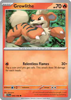 Growlithe Common card from Scarlet & Violet Base