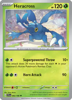Heracross Uncommon card from Scarlet & Violet Base