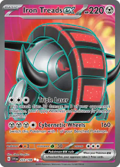 Iron Treads ex Ultra Rare card from Scarlet & Violet Base