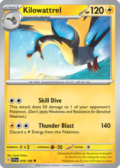 Kilowattrel Uncommon card from Scarlet & Violet Base