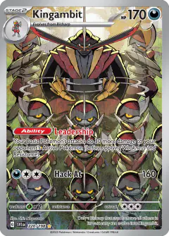Kingambit Illustration Rare card from Scarlet & Violet Base