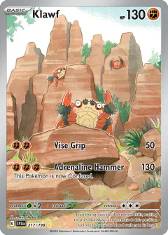 Klawf Illustration Rare card from Scarlet & Violet Base