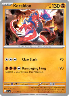 Koraidon Rare card from Scarlet & Violet Base