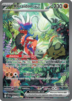 Koraidon ex Special Illustration Rare card from Scarlet & Violet Base