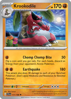 Krookodile Uncommon card from Scarlet & Violet Base