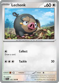 Lechonk Common card from Scarlet & Violet Base