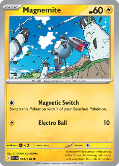 Magnemite Common card from Scarlet & Violet Base