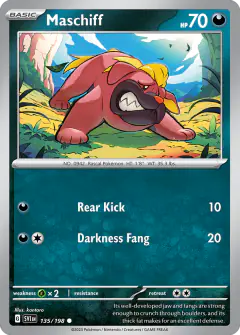 Maschiff Common card from Scarlet & Violet Base