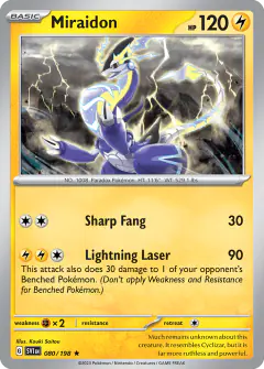 Miraidon Rare card from Scarlet & Violet Base