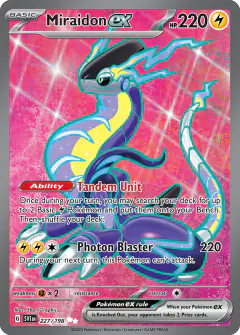 Miraidon ex Ultra Rare card from Scarlet & Violet Base