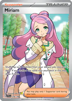 Miriam Ultra Rare card from Scarlet & Violet Base