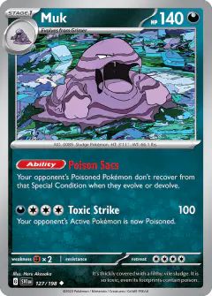 Muk Uncommon card from Scarlet & Violet Base