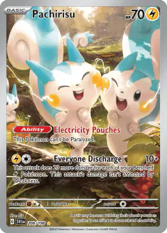 Pachirisu Illustration Rare card from Scarlet & Violet Base