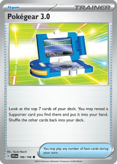 Pokégear 3.0 Common card from Scarlet & Violet Base