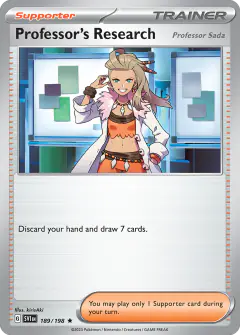 Professor's Research (Professor Sada) Rare card from Scarlet & Violet Base