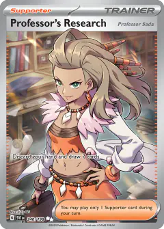 Professor's Research (Professor Sada) Ultra Rare card from Scarlet & Violet Base