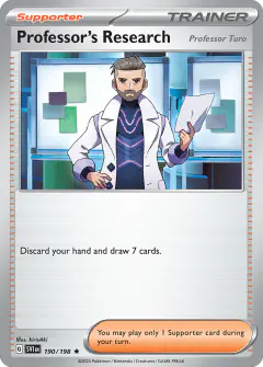 Professor's Research (Professor Turo) Rare card from Scarlet & Violet Base