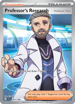 Professor's Research (Professor Turo) Ultra Rare card from Scarlet & Violet Base